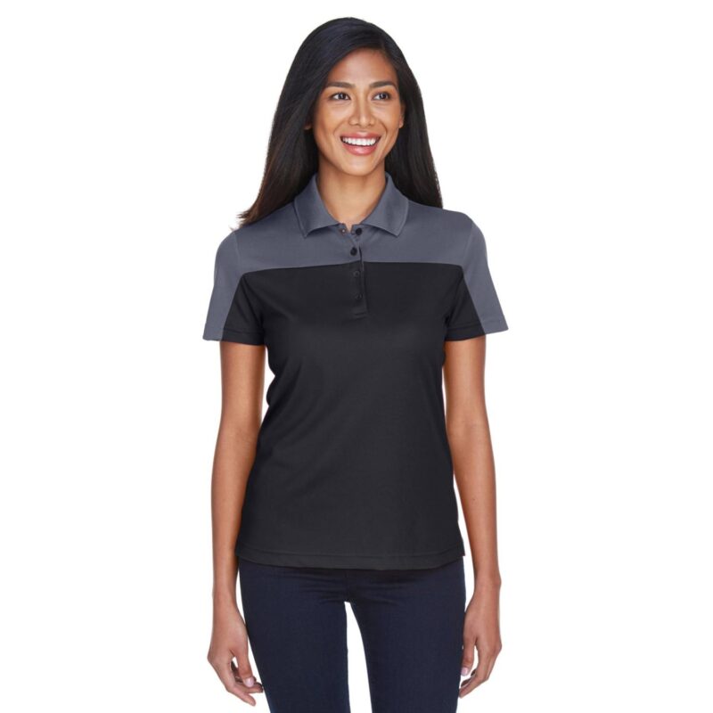 Custom CORE365 Ladies' Balance Colorblock Performance Piqué Polo - 1