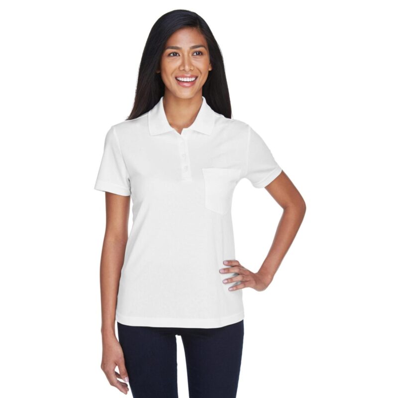 Custom CORE365 Ladies' Origin Performance Piqué Polo With Pocket - 1