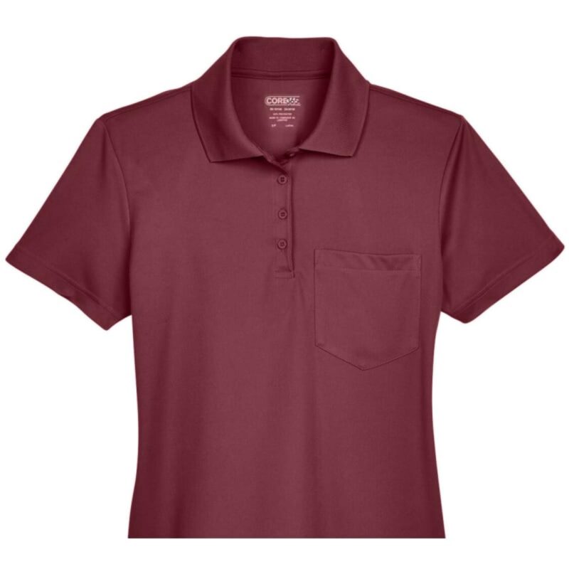Custom CORE365 Ladies' Origin Performance Piqué Polo With Pocket - 5