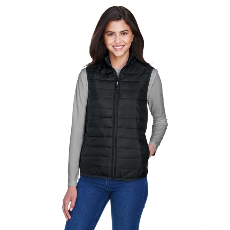 Custom CORE365 Ladies' Prevail Packable Puffer Vest - 1