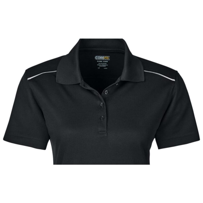 Custom CORE365 Ladies' Radiant Performance Piqué Polo With Reflective Piping - 3