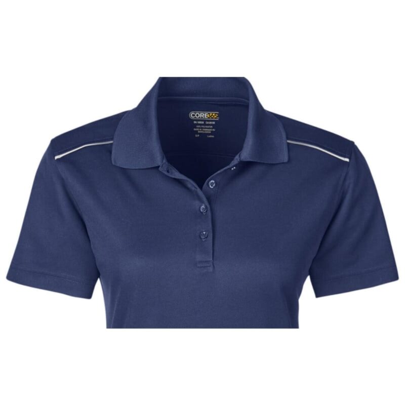 Custom CORE365 Ladies' Radiant Performance Piqué Polo With Reflective Piping - 4