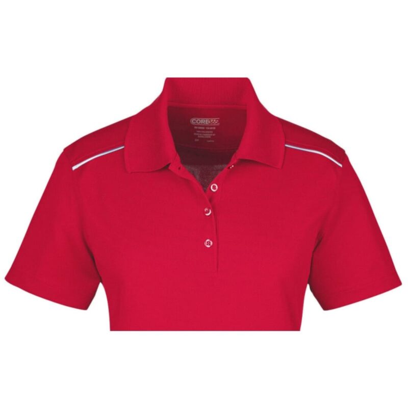 Custom CORE365 Ladies' Radiant Performance Piqué Polo With Reflective Piping - 5