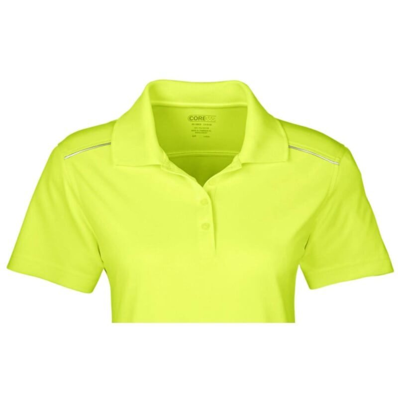 Custom CORE365 Ladies' Radiant Performance Piqué Polo With Reflective Piping - 6