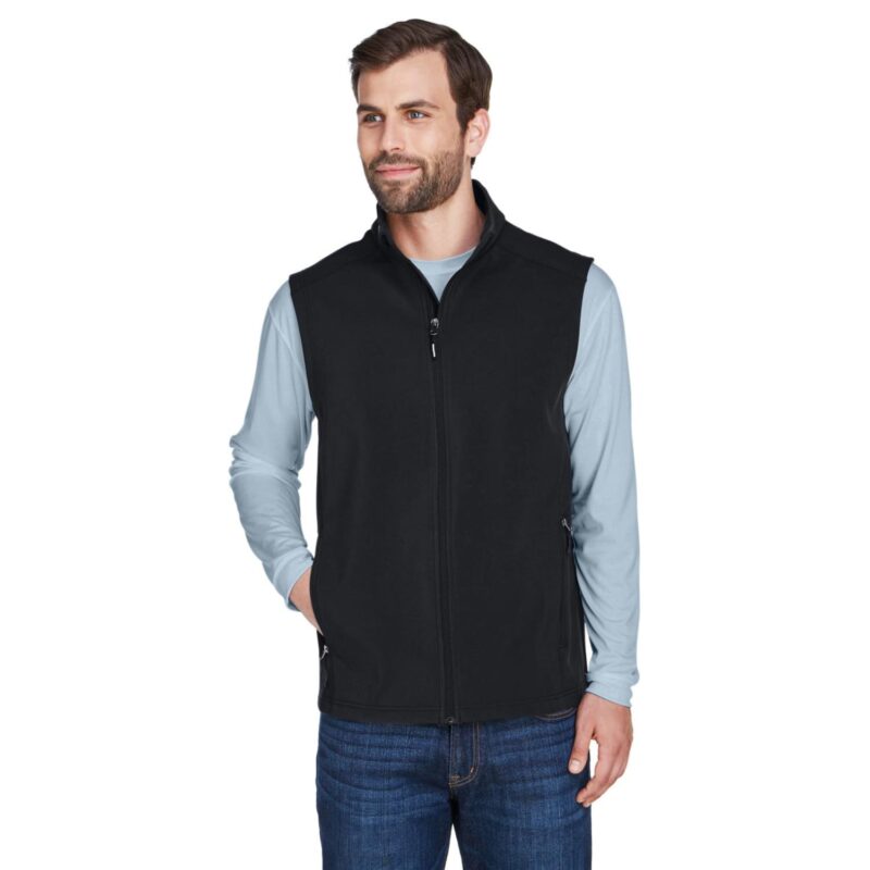 Custom CORE365 Men's Cruise Two-Layer Fleece Bonded Soft Shell Vest - 1