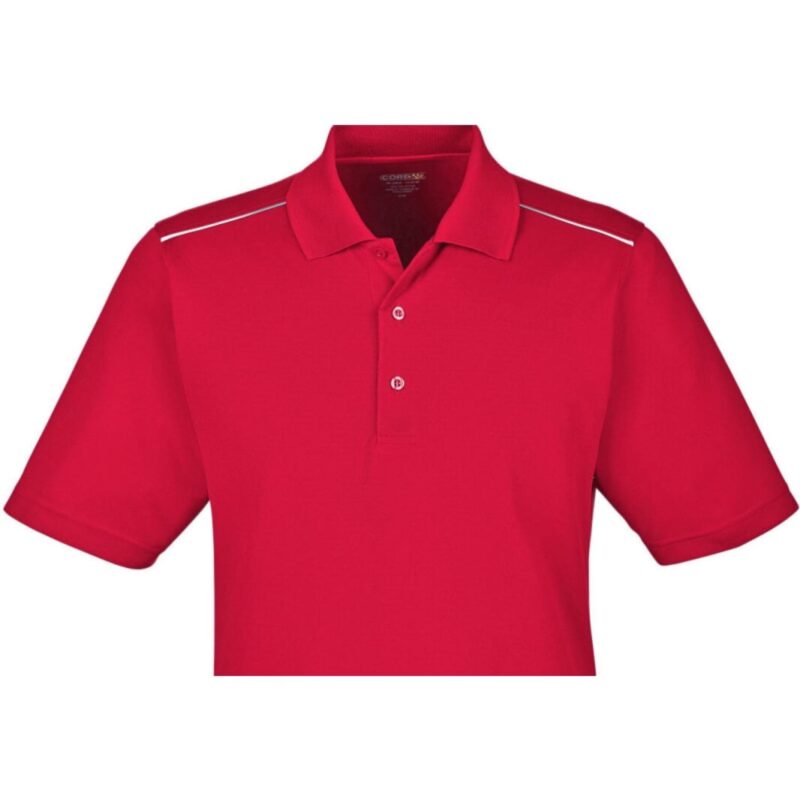 Custom CORE365 Men's Radiant Performance Piqué Polo With Reflective Piping - 5