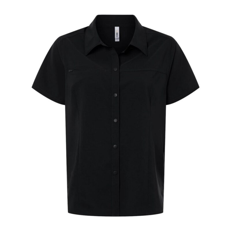 Custom CORE365 Women's UltraUVP Shoreline Short Sleeve Staff Shirt - CE520W - 2