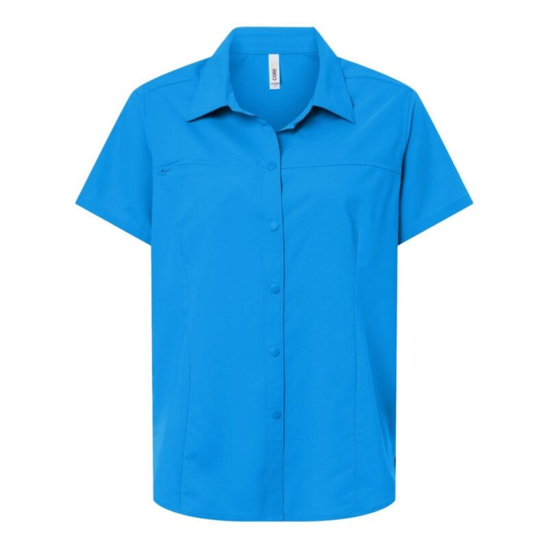 Custom CORE365 Women's UltraUVP Shoreline Short Sleeve Staff Shirt - CE520W - 5