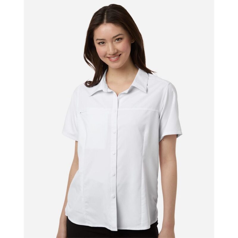 Custom CORE365 Women's UltraUVP Shoreline Short Sleeve Staff Shirt - CE520W